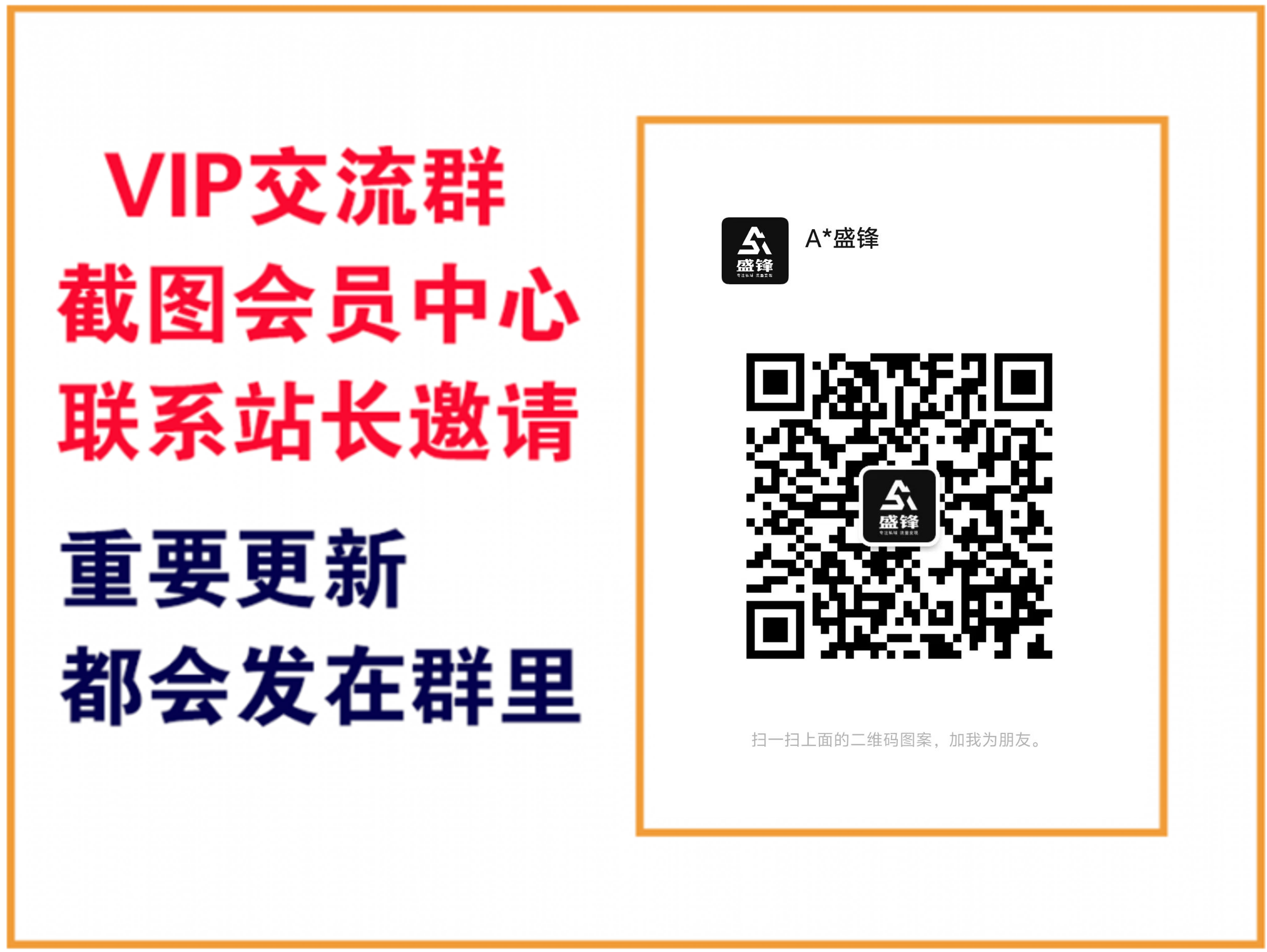 盛锋云网创【VIP会员专属交流群】-盛锋云网创